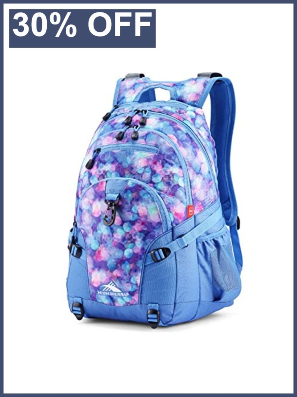 High Sierra Loop Backpack Travel Work Bookbag Tablet Sleeve Nylon